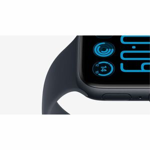 Apple Watch SE 3 GPS 40mm Midnight Aluminium Case with Navy Blue Sport Band - S/M