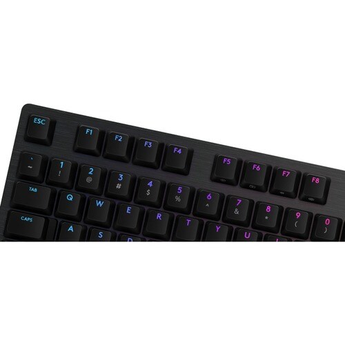 Logitech G512 Gaming Keyboard - Cable Connectivity - USB 2.0 Interface - Portuguese - Carbon - Mechanical Keyswitch Volume