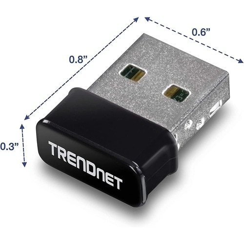TRENDnet TEW-808UBM IEEE 802.11 a/b/g/n/ac Dual Band Wi-Fi Adapter - New - TAA Compliant - USB 2.0 - 1.17 Gbit/s - 2.40 GH