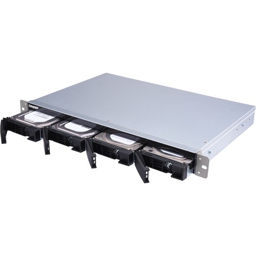 Box esterno per unità disco QNAP SATA/600 - 1U Rack-Montabile - 4 x Disco rigido supportato - 4 x Alloggiamento totale