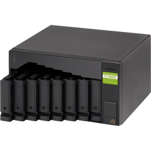 Box esterno per unità disco QNAP - USB 3.1 (Gen 2) tipo C Host Interface Desktop - 8 x Disco rigido supportato - 8 x Allog