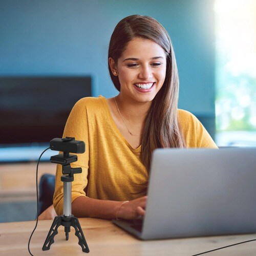 j5create JVU430 - Webcam - 8 Megapixel - 60 fps - Schwarz, Silber - 1 - 3840 x 2160 Pixel Videoauflösung - 94° Angle - CMO