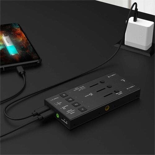 j5create JVA06-N Video Capturing Device - Black - Functions: Video Capturing - 1080p, 900p, 768p, 1024p, 576p, 480p, 576i,