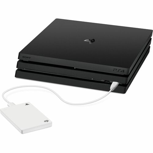 Seagate STLV2000201 2 TB Portable Hard Drive - 2.5" External - White - PlayStation Device Supported - USB 3.0, USB 2.0