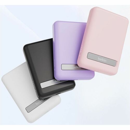 Belkin 5000 mAh MagSafe Compatible Wireless Power Bank with Stand, Pink