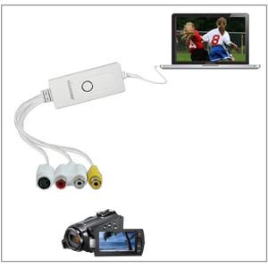 Gear VC500 One-Touch Video Capture - Mac - Functions: Video Capturing, Video Conversion - USB - 30 fps - NTSC, PAL - USB -