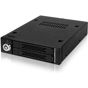 Icy Dock MB992SK-B Drive Bay Adapter Internal - Matte Black - 2 x Total Bay - 2 x 2.5" Bay