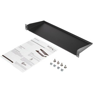 StarTech.com 1U Server Rack Cabinet Shelf - Fixed 7" Deep Cantilever Rackmount Tray for 19" Data/AV/Network Enclosure w/ca