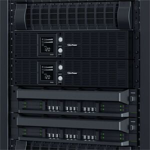 CyberPower OR2200LCDRT2U Smart App LCD UPS Systems - 2000VA/1320W, 120 VAC, NEMA 5-20P, 2U, Rack / Tower, 8 Outlets, LCD, 