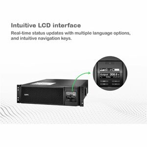 APC Smart-UPS On-Line, 5.4kVA, Rackmount 3U, 208V, 2x L6-20R+2x L6-30R NEMA outlets, Network Card+SmartSlot, Extended runt