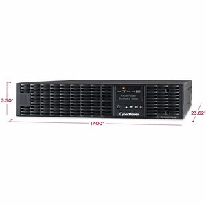 CyberPower OL1500RTXL2UN Smart App Online UPS Systems - 1500VA/1350W, 100 - 125 VAC, NEMA 5-15P, 2U, Rack / Tower, Sine Wa