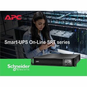 APC Smart-UPS On-Line, 3kVA, Rackmount 2U, 208V, 2x L6-20R+1x L6-30R NEMA outlets, Network Card, Extended runtime, W/ rail