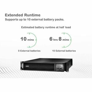 APC Smart-UPS On-Line, 2200VA, Rackmount 2U, 120V, 6x 5-20R+1x L5-20R NEMA outlets, SmartSlot, Extended runtime, W/ rail k