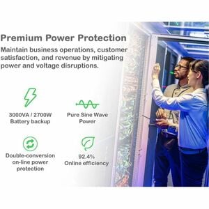 APC Smart-UPS On-Line, 3kVA, Tower, 120V, 8x 5-20R+1x L5-30R NEMA outlets, SmartSlot, Extended runtime, W/O rail kit - Tow