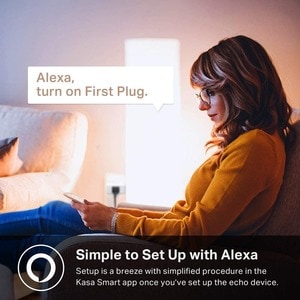 TP-Link Kasa Smart Plug HS105 - Kasa Smart Plug Mini, Smart Home Wi-Fi Outlet Works with Alexa & Google Home - Wi-Fi Simpl