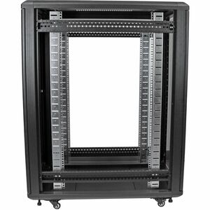 StarTech.com 4-Post 22U Server Rack Cabinet, 19" Data Rack Cabinet for Computer / IT Equipment, Home Network Rack, Half He