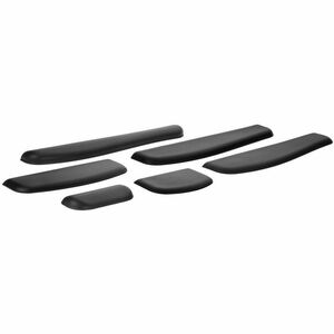 ACCO ErgoSoft Wrist Rest - TAA Compliant - Black - Leatherette - Mouse/Keyboard