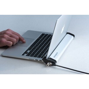 Kensington Notebook Lock - 1 - for MacBook Air, MacBook Pro, MacBook - Steel, Brushed Aluminium - Cable