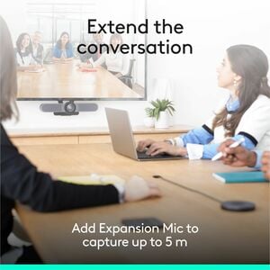 Logitech ConferenceCam MeetUp Video Conferencing Camera - 30 fps - Black - USB 2.0 - TAA Compliant - 3840 x 2160 Video - 1