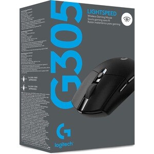 Logitech G305 Mouse - Optical - Wireless - Black - 6 Button(s)