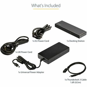 StarTech.com Thunderbolt 3 Dock - Dual 4K 60Hz Monitor TB3 Docking Station with DisplayPort, HDMI & 1080p VGA - 85W Power