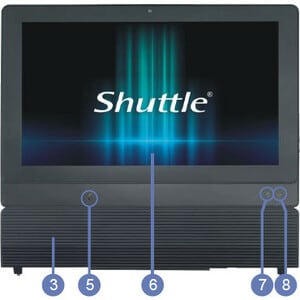 All-in-One-PC Shuttle XPC P2000PA - Intel Celeron 3865U 1,80 GHz Prozessor - 4 GB RAM DDR4 SDRAM - 120 GB SSD - 29,5 cm (1