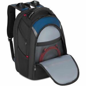 Wenger IBEX 27316060 Carrying Case (Backpack) for 17" Notebook - Blue, Gray, Black - Shock Absorbing Shoulder Strap, Drop 
