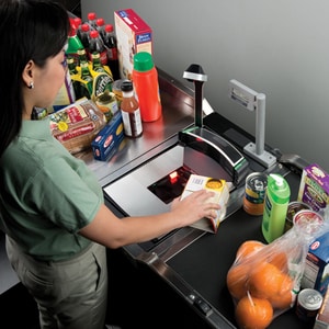 Datalogic Magellan In-counter Barcode Scanner - Cable Connectivity - Black, Grey - 1D, 2D - Imager - USB