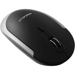 Macally Bluetooth Optical Quiet Click Mouse - Optical - Wireless - Bluetooth - 1600 dpi - Scroll Wheel - 2 Button(s) - Sym