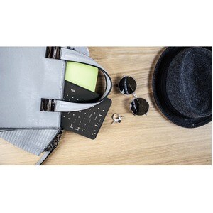 Logitech Keys-To-Go Keyboard - Wireless Connectivity - Black - Scissors Keyswitch - Bluetooth - Home, App Switch, Search, 