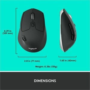 MOUSE SEM FIO BLUETOOTH LOGITECH M720 PRETO W