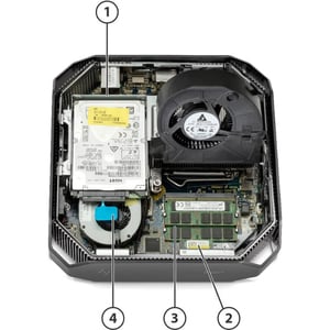 HP Z2 Mini G4 Workstation - 1 Core i7 8th Gen i7-8700 - 16 GB - 512 GB SSD - Mini PC - Space Gray - Windows 10 Pro 64-bit 