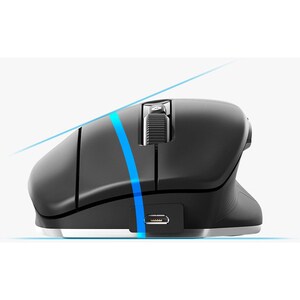 Souris Optique 3Dconnexion CadMouse - Bluetooth/Radio Fréquence - USB - 7 Bouton(s) - 5 Boutons programmables - Câble/sans