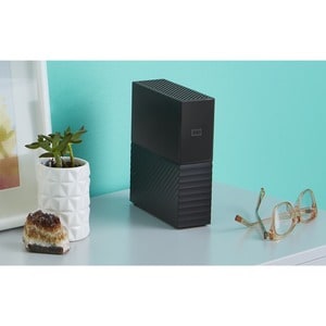 WD My Book WDBBGB0120HBK 12 TB Desktop Hard Drive - External - SATA (SATA/600) - Black - USB 3.0 Micro-B - 256-bit Encrypt
