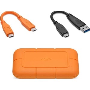 LaCie Rugged STHR1000800 1 TB Portable Solid State Drive - External - PCI Express NVMe - Desktop PC Device Supported - USB