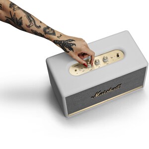 Marshall Stanmore II 2.1 Bluetooth Sistema de colunas - 80 W RMS - Branco - 50 Hz para 20 kHz