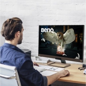 BenQ Entertainment EW3280U 32" 4K UHD WLED Gaming LCD Monitor - 16:9 - Metallic Black, Metallic Brown - 32" Class - In-pla