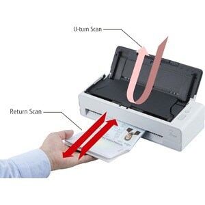 Scanner a inserimento di foglii Fujitsu fi-800R - 600 dpi Ottico - 24-bit Colore - 8-bit Scala di Grigi - USB