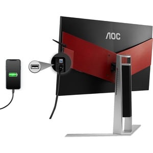 AOC AGON 24 5 POL - GAMER 240HZ 0 5MS DP HDMI DVI VGA USB 3.0