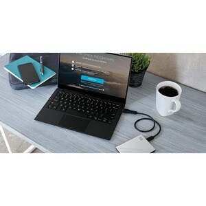 WD My Passport Ultra Tragbar Festplatte - Extern - 5 TB - Silber - Desktop-PC Unterstütztes Gerät - USB 3.0 - 256-bit Vers
