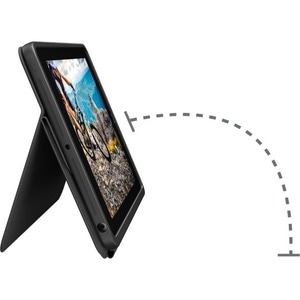 Logitech Rugged Folio Tastatur/Cover (Folie) für 25,9 cm (10,2 Zoll) Apple iPad (7. Generation) Tablet - Graphit - Plastik