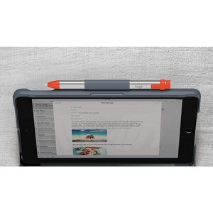 Housse/Clavier Logitech Slim Folio - Folio Style pour 25,9 cm (10,2") Apple, Logitech iPad (7e géneration) Tablette - Grap