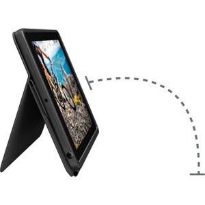 Logitech Rugged Folio Keyboard/Cover Case (Folio) for 25.9 cm (10.2") Apple iPad (7th Generation) Tablet - Graphite - Drop