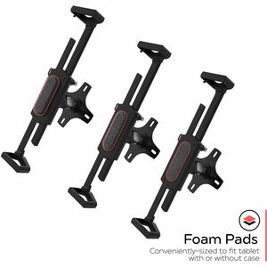 CTA Digital Security VESA and Wall Mount for 7-14 Inch Tablets, including the iPad 10.2-Inch (7th/ 8th/ 9th Gen.), Black -