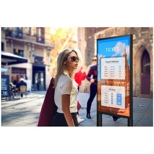LCD Digital Signage LG 55XE4F-M 1397 mm - 1920 x 1080 - Direct LED - 4000 cd/m² - 1080p - USB - HDMI - Seriale - Ethernet 