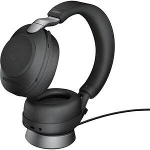 Jabra Evolve2 85
Link380c UC Stereo Stand Black
Lieferumfang: Evolve2 85 headset black UC, Link 380 BT adapter USB-C UC, E