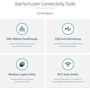 StarTech.com Universal Laptop Docking Station, Hybrid USB-C & USB-A Dock, Dual 4K DP & HDMI, 60W PD, Mac / Windows / Chrom