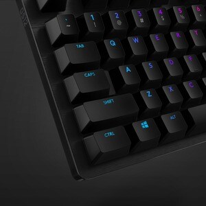 Logitech G512 RGB Mechanical Gaming Keyboard, GX Blue, USB Passthrough - Cable Connectivity - USB 2.0 Interface - English 