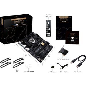 Asus ProArt Z490-CREATOR 10G Desktop Motherboard - Intel Z490 Chipset - Socket LGA-1200 - Intel Optane Memory Ready - ATX 