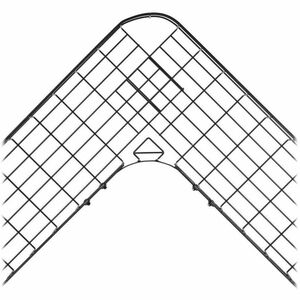 Eaton Tripp Lite Series Arc Buffer Link Span Kit for Wire Mesh Cable Trays (2 in. tall) - Elbow - Black Powder Coat - Metal